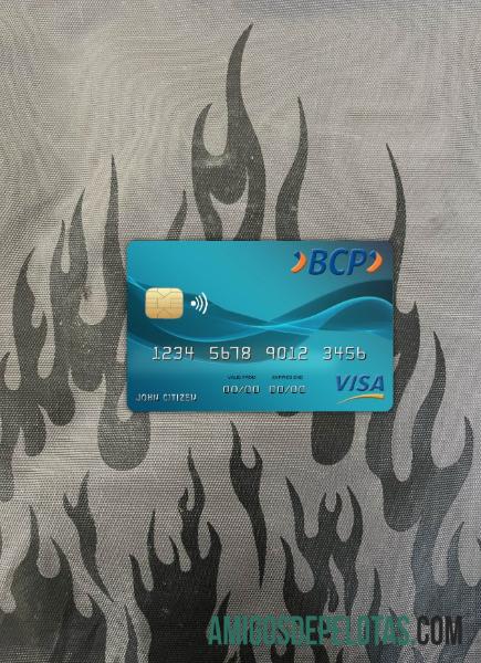 Bolívia Credito Bank Visa Card Photolook Frente amostra